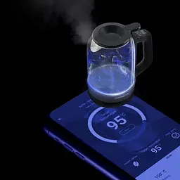 Електрочайник Polaris PWK 17107CGLD WIFI IQ Home чорний (24235) - мініатюра 9