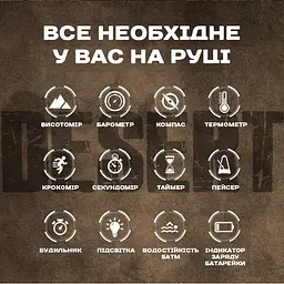 Наручний годинник чоловічий North Edge Desert Nylon Power 5BAR 2 ремінці Чорний (3590) - мініатюра 5