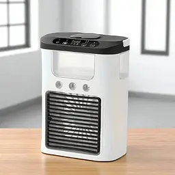 Портативний міні кондиціонер з USB Ice Cooler XL-1346 • Настільний вентилятор-зволожувач з резервуаром 560 мл і LED-підсвіткою - мініатюра 4