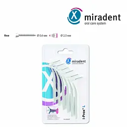 Міжзубні йоржики Miradent I-Prox L білі 6 шт - мініатюра 3