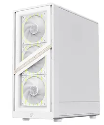Корпус GameMax Aeris 330 G Tempered Glass без БЖ White (AERIS 330 GW) - мініатюра 7