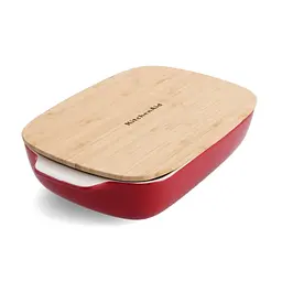 Форма для выпекания KitchenAid с крышкой керамогранитная 3,8 л Красная (CC006108-001)