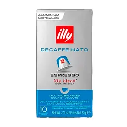 Кава мелена в капсулах Illy Espresso Decaffeinato 57 г (10 шт. по 5.7 г)