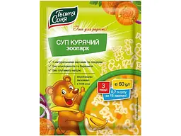 Суп швидкого приготування AUNT SONIA 60г "Зоопарк"