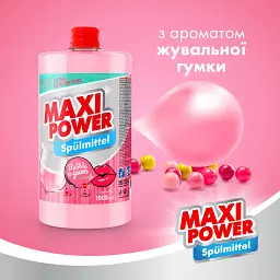 Засіб для миття посуду Maxi Power Бабл Гам запаска 1 л - мініатюра 4