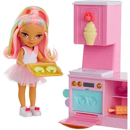 Ігровий набір з лялькою Rainbow High Littles Кондитерська Кенді з аксесуарами (522058) - мініатюра 6