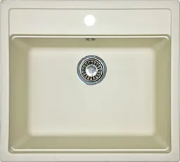 Кухонна мийка Adamant STEP ivory 565x500x190 мм, без крила 56,5 см