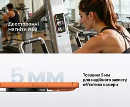 Магнітний тримач-кільце з підставкою для телефона UGREEN LP1022 двостороннє магнітне кріплення до пристрою та сталевих поверхонь сумісний із MagSafe з металевим кільцем для телефонів і чохлів без MagSafe обертання 360° та регульований нахил знімна конструкція сила зчеплення 60 Н із металевим кільцем чорний і темно-сірий із білим маркуванням (65301) - мініатюра 13