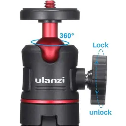 Штатив Ulanzi Vijim Xiaomini Portable and Adjustable Desktop Tripod UV-1601 MT-08 Black - мініатюра 5