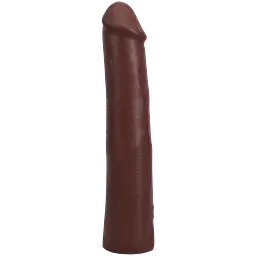 Фалоімітатор Doc Johnson The Realistic Cock ULTRASKYN 9 Inch, шоколадний - мініатюра 3