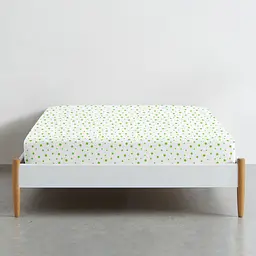 Простирадло на резинці Cosas GREEN STARS 180х200х20 см (StarGreenWhite-3028_180x200x20) - мініатюра 2
