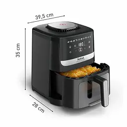 Мультипіч Tefal Easy Fry Silence Vision 1670Вт 5л 10 програм з віконцем пластик чорний - мініатюра 3