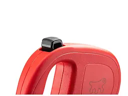 Повідець-рулетка для собак Ferplast Flippy One Cord до 20 кг червоний шнур 5 метрів 75093022 - мініатюра 4