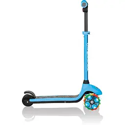 Електросамокат Globber E-Motion 4 колеса з підсвіткою, 50 кг, 3 колеса, блакитний - мініатюра 4