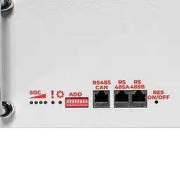 Акумулятор LP LiFePO4 51,2V - 100 Ah (5120Wh) (BMS SP 100A/50А) RM RS485/CAN LCD WH - мініатюра 4