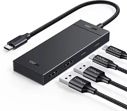 Хаб USB3.1 Type-C --> 2xUSB/2xUSB-C 3.2 Gen2/10Gbps 4-in-1 CM806 Ugreen - мініатюра 3