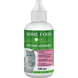 Харчова добавка для котів Home Food Ехінацея для укріплення захисних функцій організму 100 мл