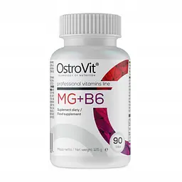 Вітаміни та мінерали OstroVit Mg+B6, 90 таблеток