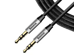 Аудiо кабель AUX Baseus Yiven Audio Cable M30 1.5 м чорний (CAM30-CS1) - мініатюра 2