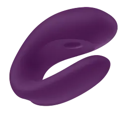 Вібратор для пари Satisfyer Double Joy Partner 9.1 см фіолетовий - мініатюра 4