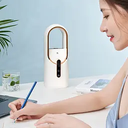 Настільний вентилятор F6 2in1 з зволожувачем повітря 2200mAh White Epik teh0029475 - мініатюра 4