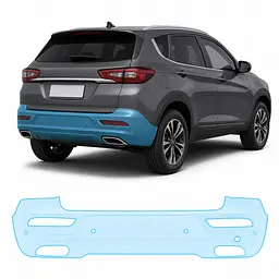 Антигравійна захисна бронеплівка за лекалами для Chery Tiggo 7 I 2016-2020 - задній бампер