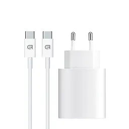 Зарядний пристрій ArmorStandart AMHJ83 20W USB-C White + кабель USB-C to USB-C (ARM77725) - мініатюра 1