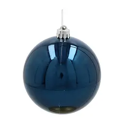 Ялинкова іграшка Chomik пластикові кульки 4 шт, 10 см, сині (5900779893917_1) - мініатюра 2