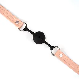 BDSM кляп Liebe Seele Dark Candy Breathable Silicone Ball Gag рожевий - мініатюра 3