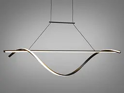 Люстра стельова LED Diasha 2262-120BK, 50W, 2750 лм, регульована висота 60-115 см, сучасний стиль для барної стійки - мініатюра 3