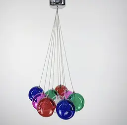 Яскравий світильник Восса Multicolor на 9 кольорових плафонів Line.F AA 225/9 - мініатюра 4