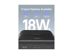 Зовнішній акумулятор (Power Bank) VIYISI G3015 30000mAh 22,5W (X001XFVS1J) чорний - мініатюра 5