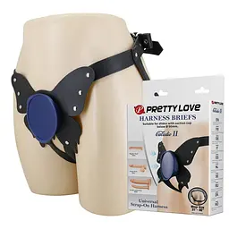 Трусики для страпону Pretty Love Harness Briefs Caludio II (чорний)