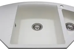 Кухонна мийка гранітна Miraggio Europe white 1100x575x205 00207602, Білий - мініатюра 3