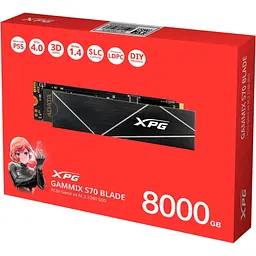 SSD накопичувач Adata XPG Gammix S70 Blade 8TB [AGAMMIXS70B-8000G-CS] [130898] - мініатюра 6