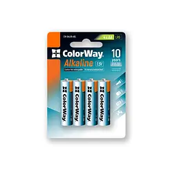 Батарейки ColorWay Alkaline Power лужні AA (4шт) блістер