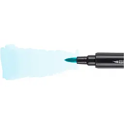 Маркер акварельний Santi Brush Marker SWB-14 блакитний двосторонній 6 шт. (391070) - мініатюра 2