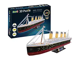 3D пазли для дітей Revell "Корабель Титанік" з підсвіткою 00154