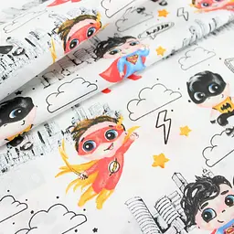 Пелюшка багаторазова Cosas непромокаюча Superheroes 70х120 см, червона - мініатюра 5