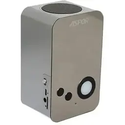 Bluetooth-колонка Aspor портативна з годинником і будильником A658 срібляста
