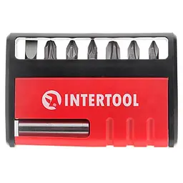 Набір біт викруткових насадок з утримувачем Intertool VT-0107 (у наборі 7 шт.)