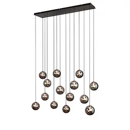 Каскад люстра LED світильник Levistella 999150F-14 BK+SM модерн 28W на 14 плафонів - мініатюра 2