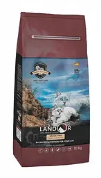 Сухий беззерновий корм Landor Grain Free Turkey&Potato Ландор для дорослих котів Індичка з бататом 10 кг