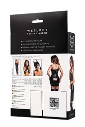 Міні-сукня Glossy Nelly wetlook M (чорний) - мініатюра 5