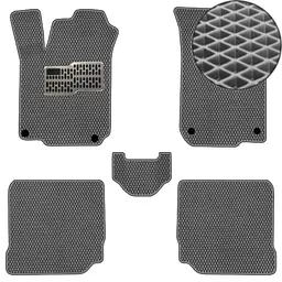 Килимки в салон EVA для Volkswagen Jetta / Bora 1998-2005 з підп'ятником Сірі 5 шт