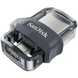 Flash-накопичувач 2 в 1 - SanDisk Ultra Dual Drive OTG M3.0 256Gb (150Mb/s)