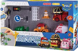 Ігровий набір GoGo 'Міська серія' (Ембер, Рой, Марк) Robocar POLI ZR-913