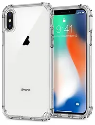 Чохол оригінальний протиударний Spigen Crystal Shell 057CS22141 для iPhone X/XS Crystal Clear