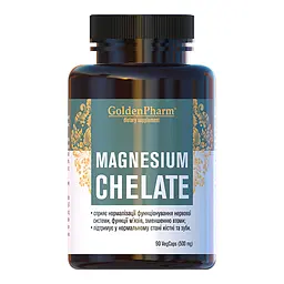 Вітаміни та мінерали Magnesium Chelate, 90 вегакапсул Golden Pharm vit0001072