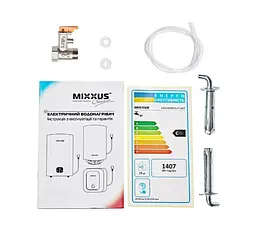 Водонагрівач Mixxus EWH-10100 FLAT DRY 100 л, 2,0 кВт, "сухий" ТЕН, вертикальний, прямокутний, білий (WH0599) - мініатюра 5